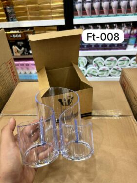 BoxUp  Üç Bölmeli Şeffaf Makyaj Fırçası ve Kalem Düzenleyici
