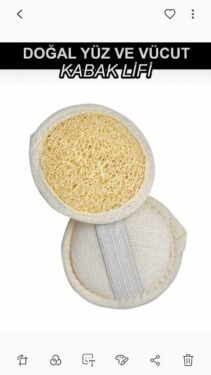 Doğal Yüz ve Vücut Kabak Lifi - Peeling Etkili Cilt Bakımı