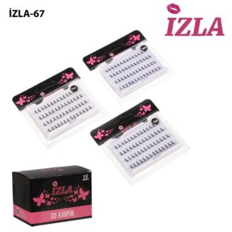 Izla 3D İpek Kirpik Seti  - Doğal ve Hacimli Bakışlar İçin